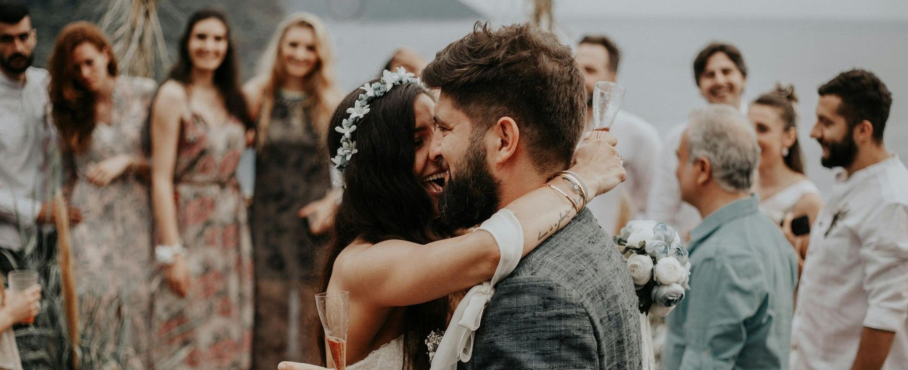 Mariés à l'ouverture du bal