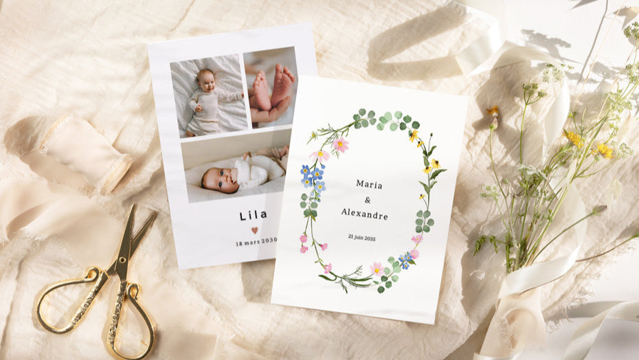 faire-part de mariage et faire-part de naissance