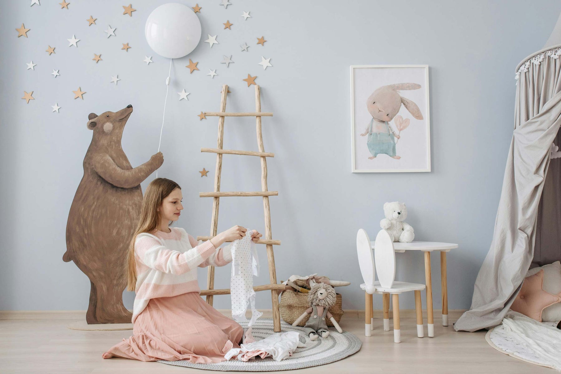Chambre bébé thème ourson : mobilier, déco et accessoires tendres
