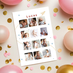 Carte invitation anniversaire enfant premières années