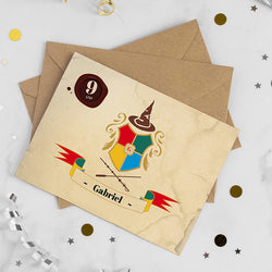 Carte invitation anniversaire enfant aventure
