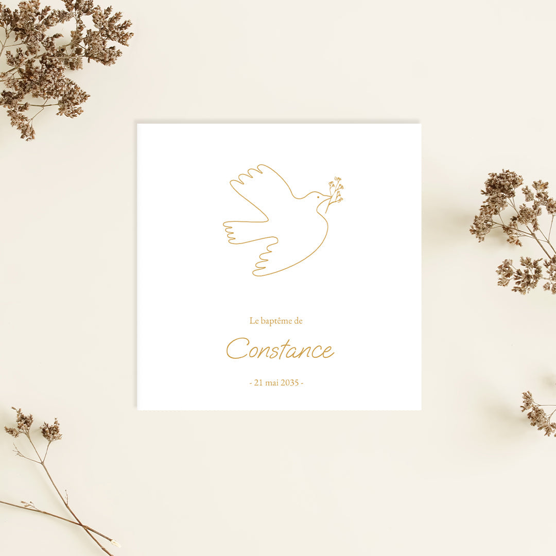 Faire-part baptême classique
