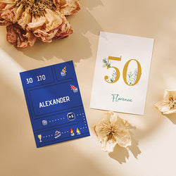 Carte invitation anniversaire adulte
