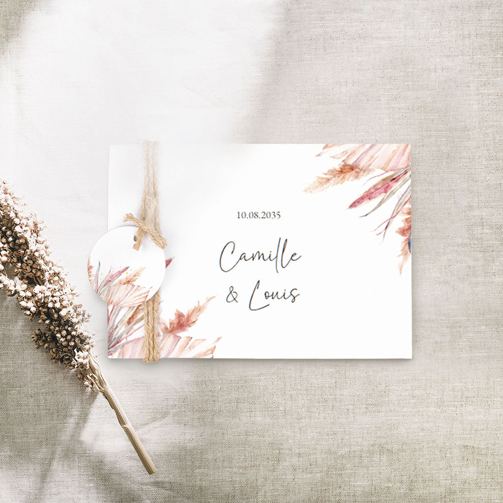 faire-part mariage boheme