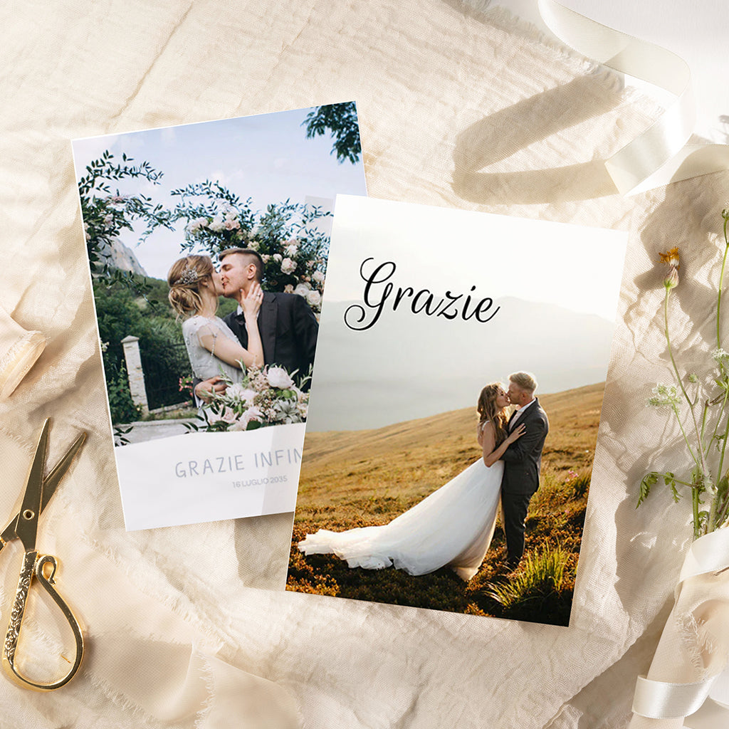 Ringraziamento di matrimonio
