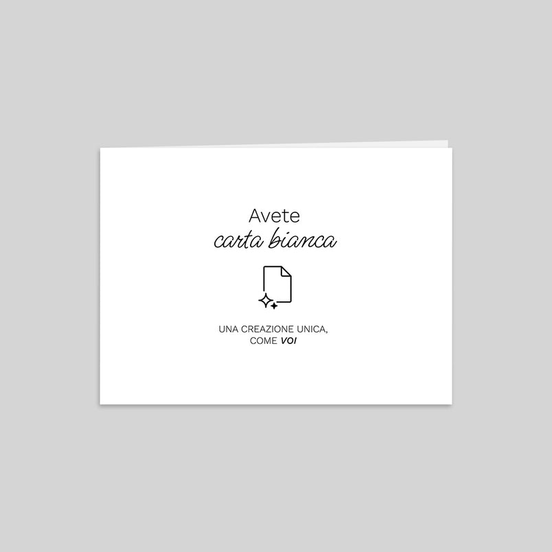 Carta personalizzabile al 100%