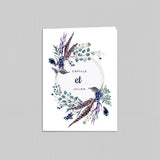 Feuilles et plumes en couronne