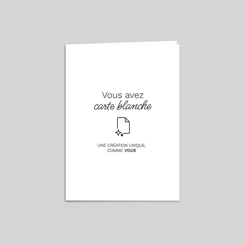 Carte 100% personnalisable