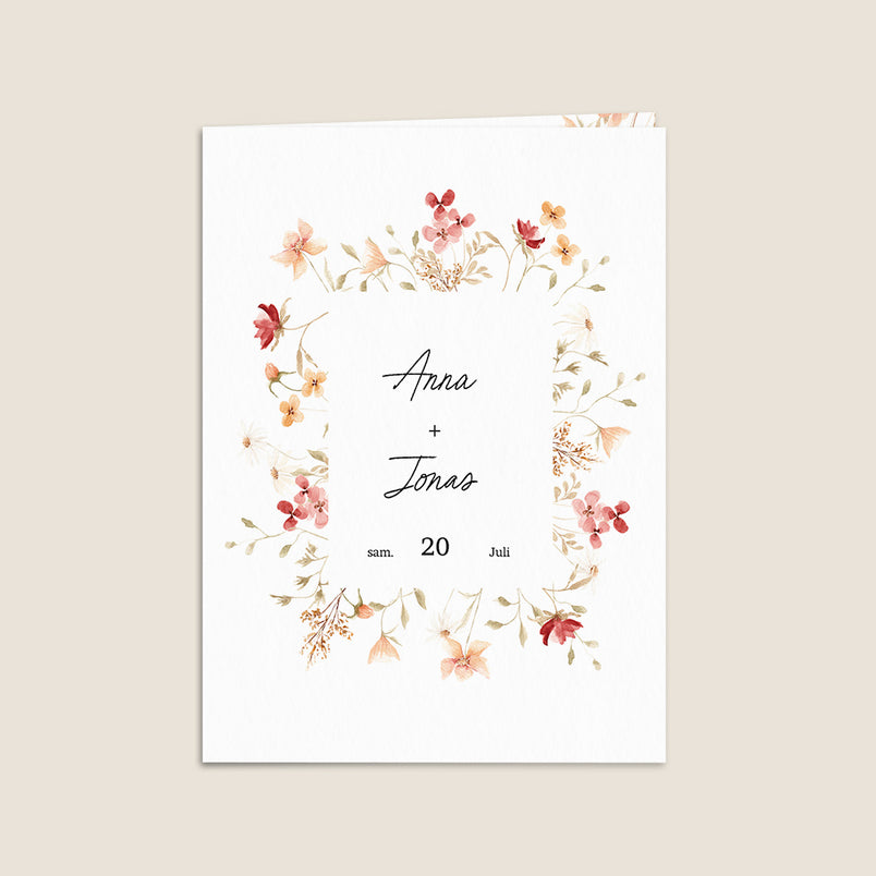 Sommerblumen und Rahmen