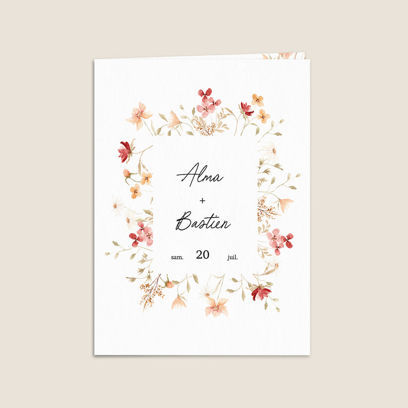 Fleurs d'été et cadre