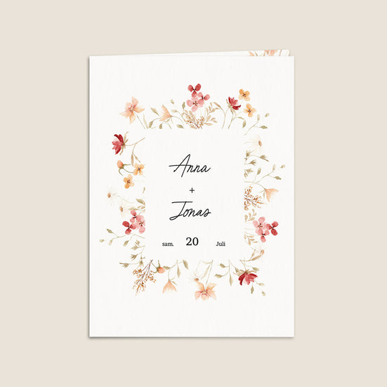 Fleurs d'été et cadre