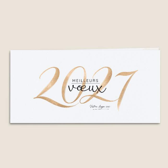Cartes de Voeux Mairie Peinture cuivrée