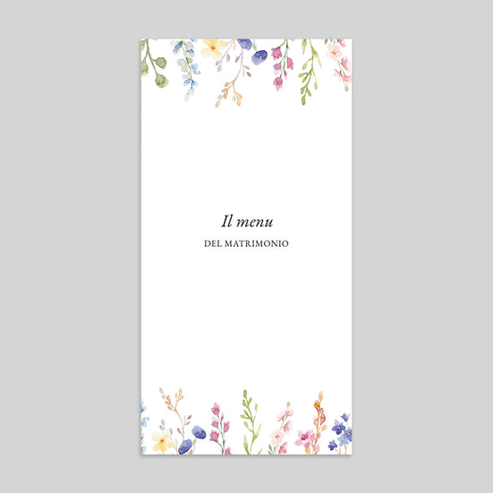 Giardino fiorito e acquerello