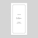 Menu Élégant