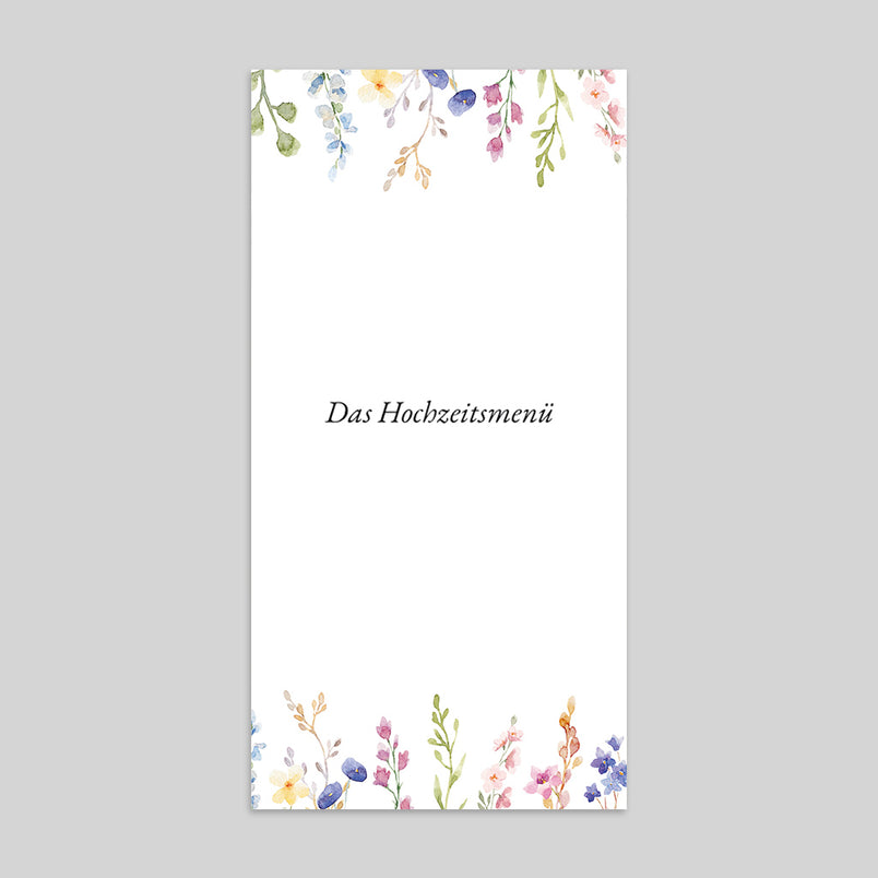 Blumengarten und Aquarell