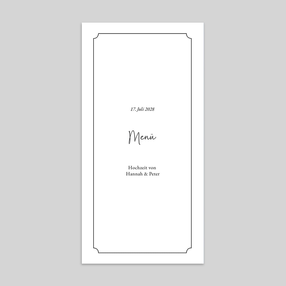 Elegantes Menü