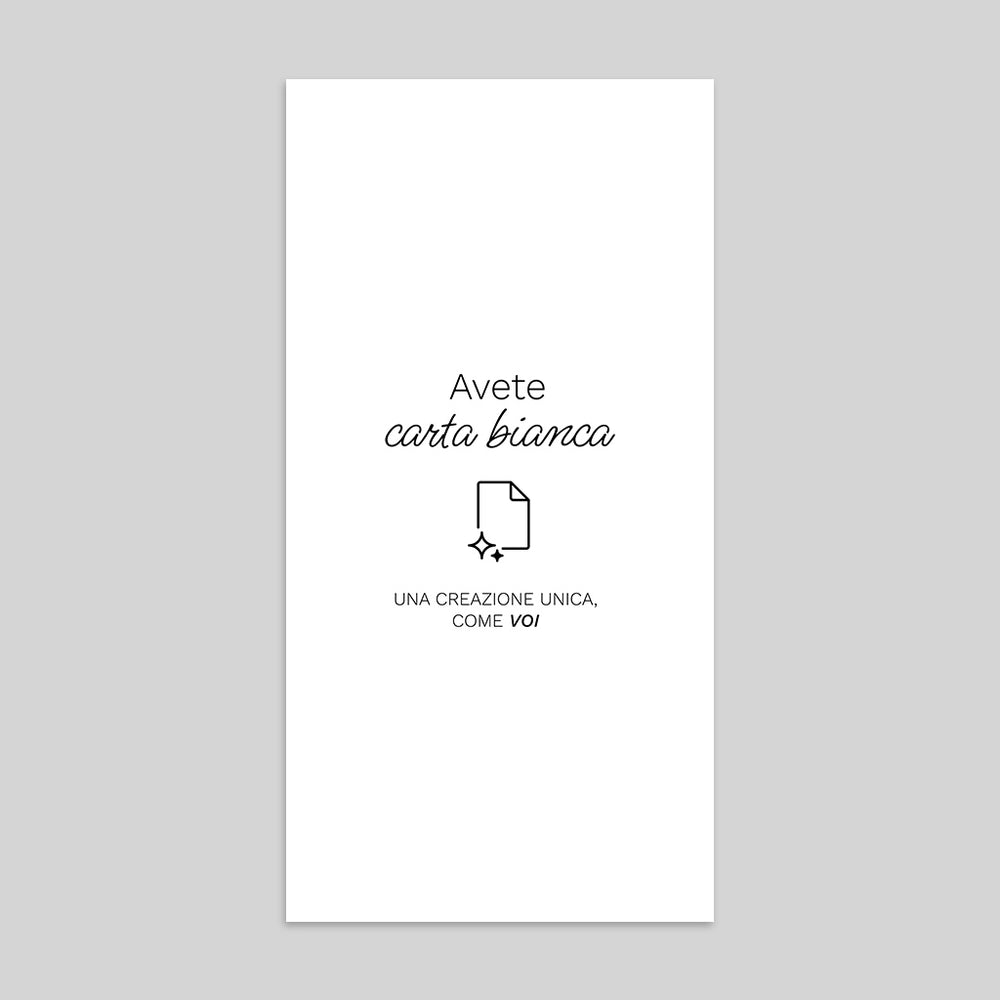 Ritratto Recto Verso 10,5 x 21 cm - Creazione libera