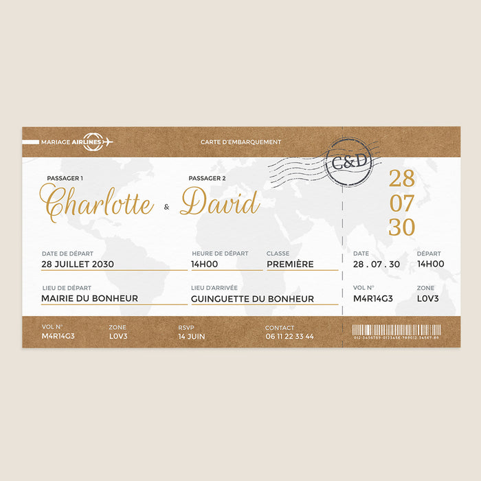 Les iconiques de Planet Cards Mariage Airlines