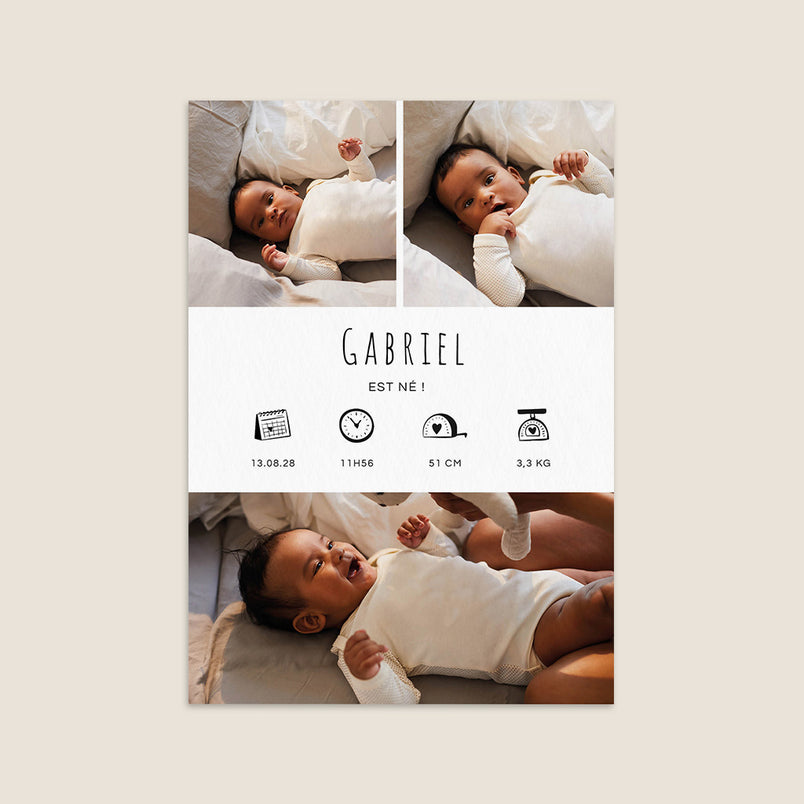 Multiphoto et pictogrammes coeur