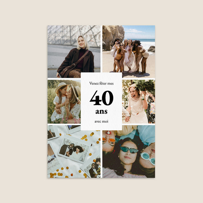 Les iconiques de Planet Cards Anniversaire Multiphoto