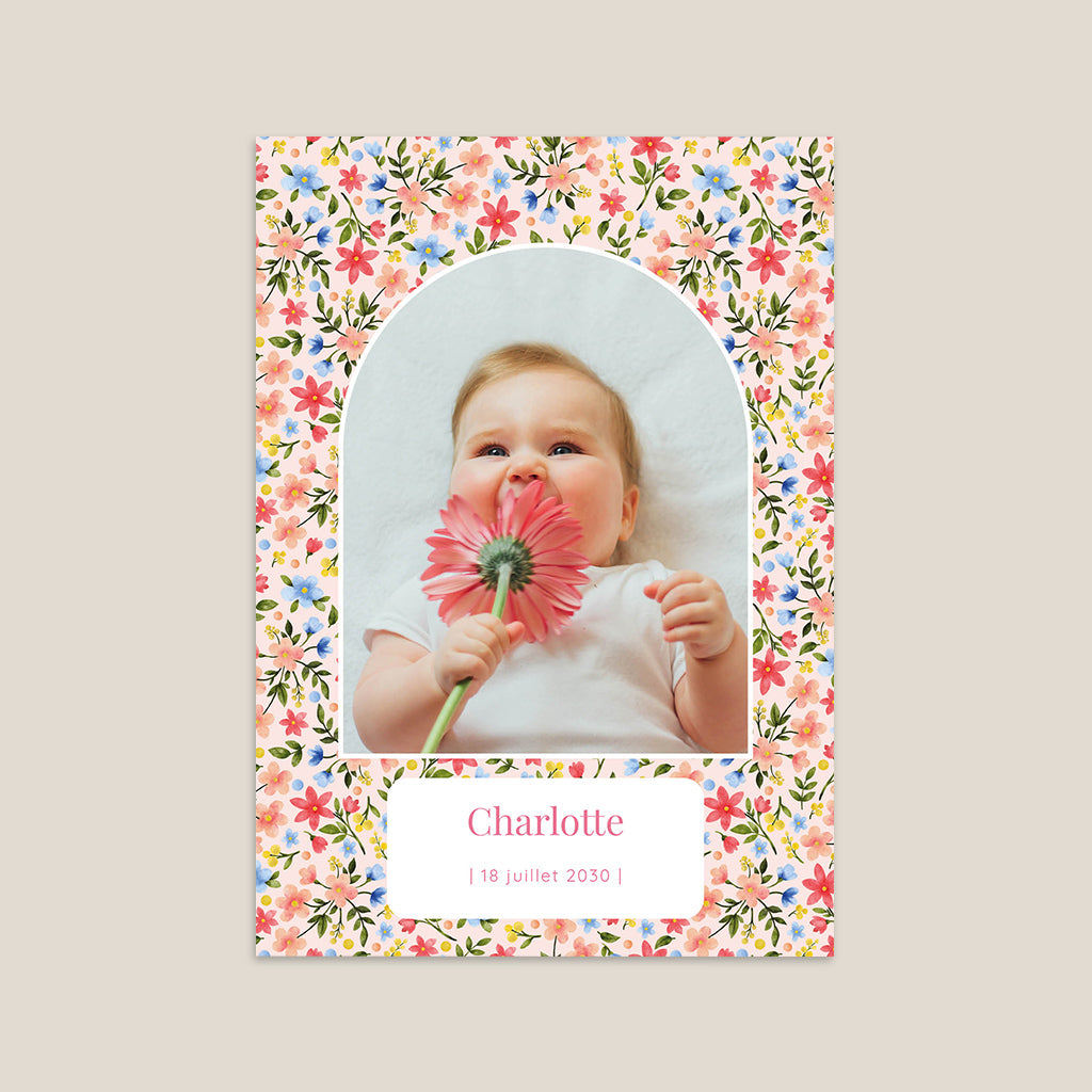 Blumen-Geburtskarten