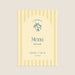 Menu de mariage Rayures et citrons