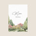 Menu de mariage Jardin anglais