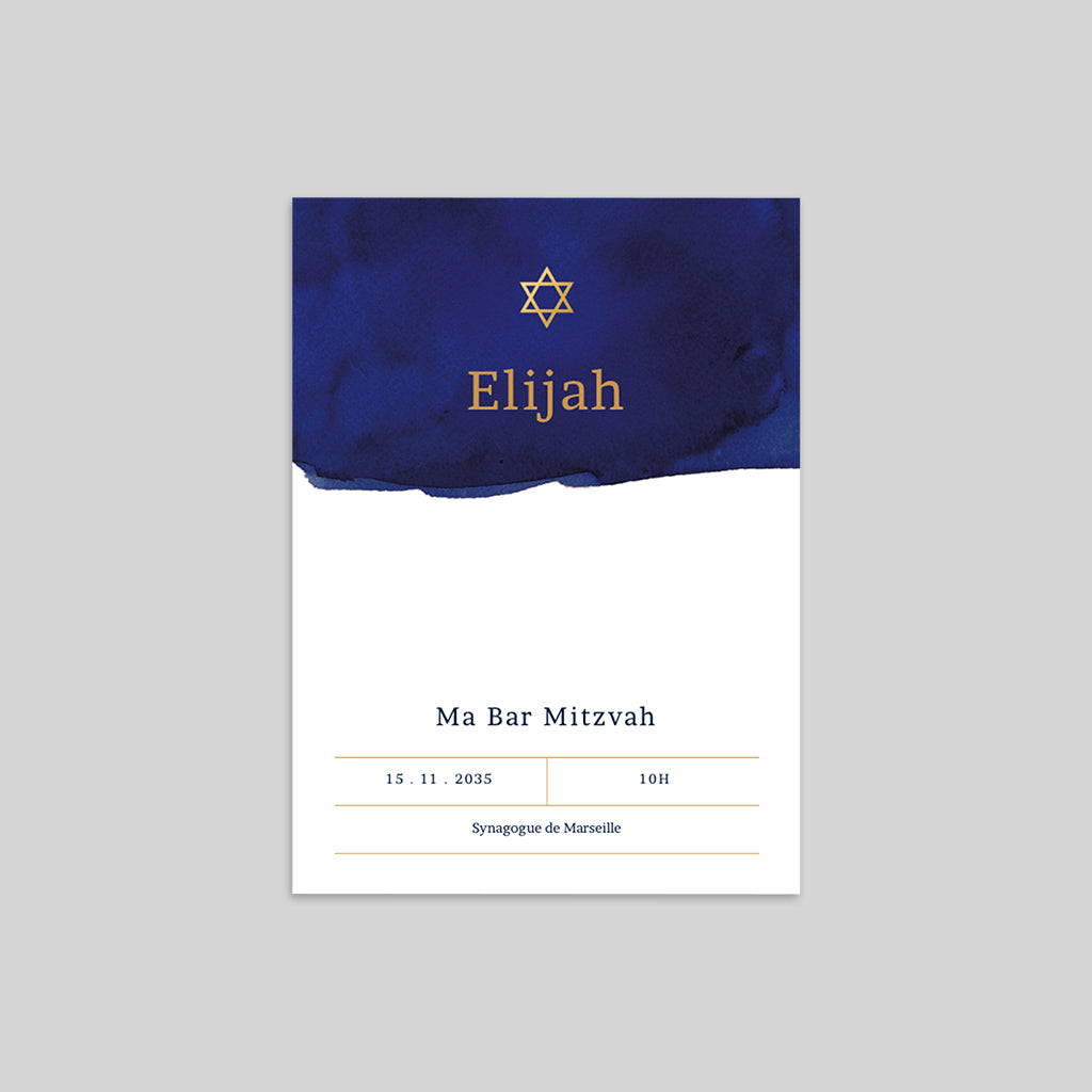 Faire-part Bar-mitzvah