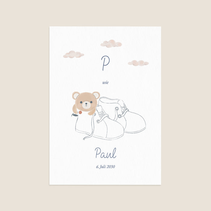 Les iconiques de Planet Cards Babyschuhe & Kuschelbär