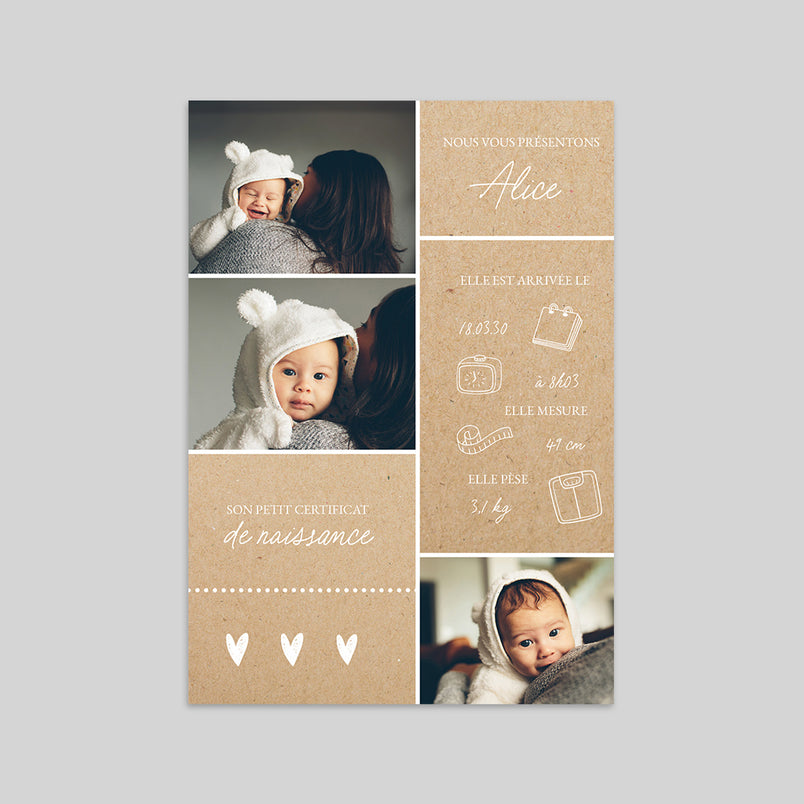 Mon certificat de naissance