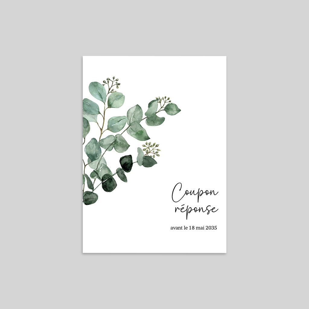 Coupon-réponse mariage