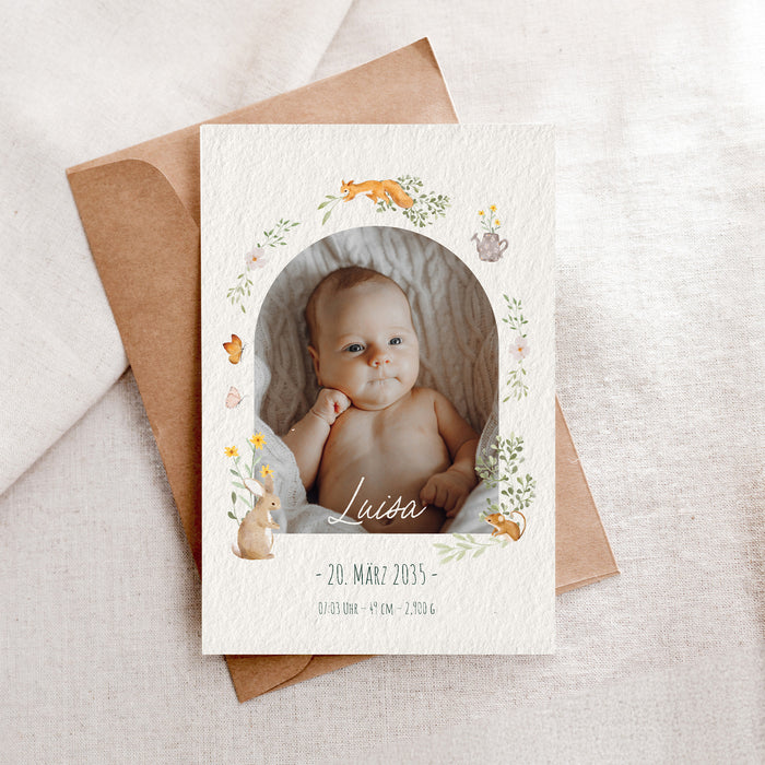 Les iconiques de Planet Cards Bogen, Blumen und Hase