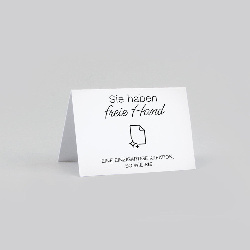 Gefaltete Platzhalter 7,5 x 5,5 cm
