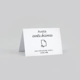 Segnaposto piegato 7.5 x 5.5 cm
