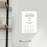 Création Libre - Carte Calendrier Magnétique