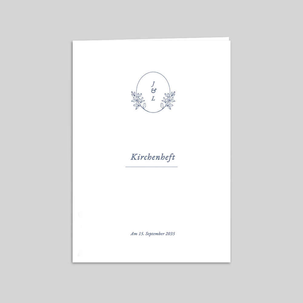 Pflanzen und Monogramm