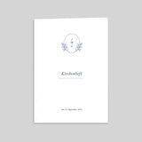 Pflanzen und Monogramm