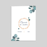 Corona eucalipto e fiori secchi