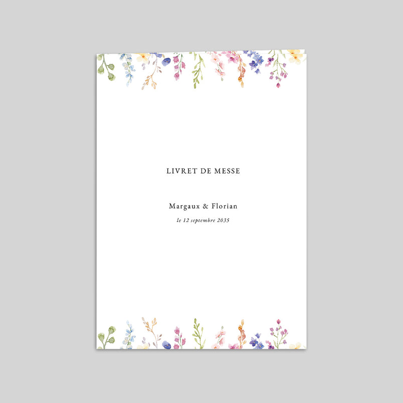 Livret de messe mariage
