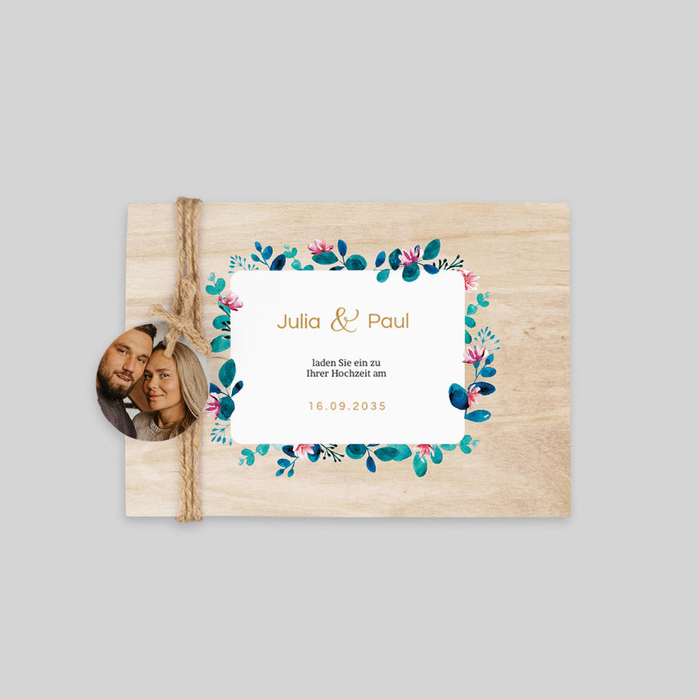 Blumiges Holz