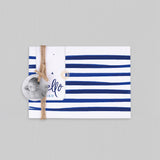 Maritime Aquarellstreifen