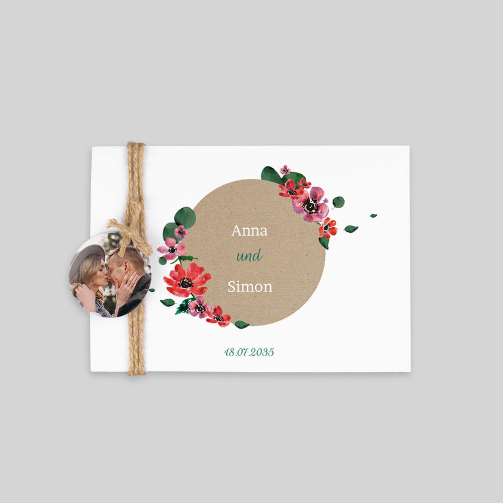 Anemonen und Eukalyptus