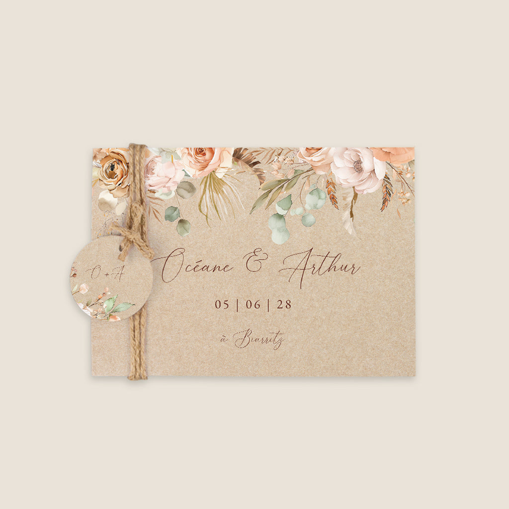 faire-part mariage boheme