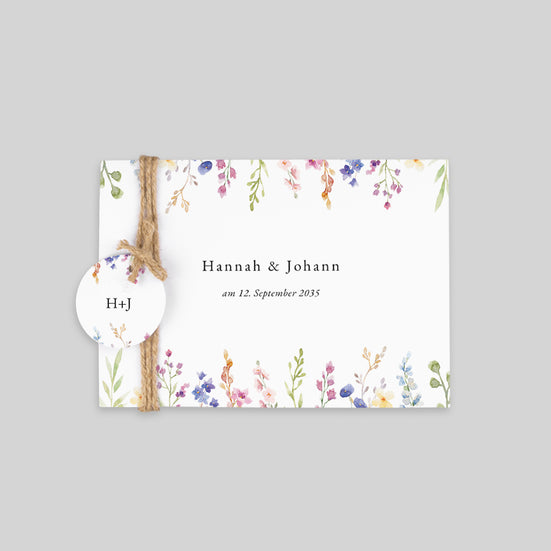 Blumengarten und Aquarell