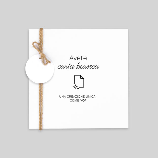 Quadrato Piegato + Spago 14 x 14 cm