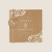 Faire-part mariage bohème Kraft et Fleurs Blanches