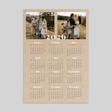 Kraft-Grußkalender