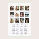 Biglietto di auguri con calendario magnetico - Un anno insieme