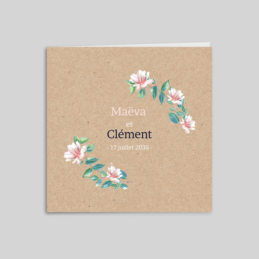 Kraft Et Fleurs Roses