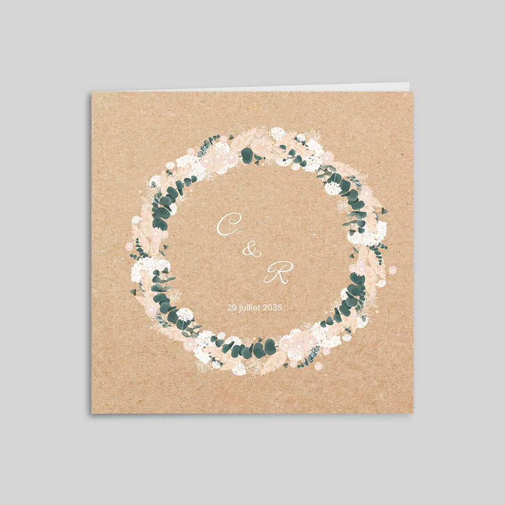 Couronne Eucalyptus et Hortensia
